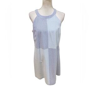 Vineyard Vines Blue & White Striped Preppy Stylish Summer Sleeveless Dress